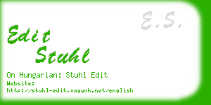 edit stuhl business card